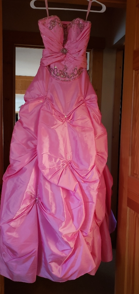 Pink Mori Lee Prom Dress